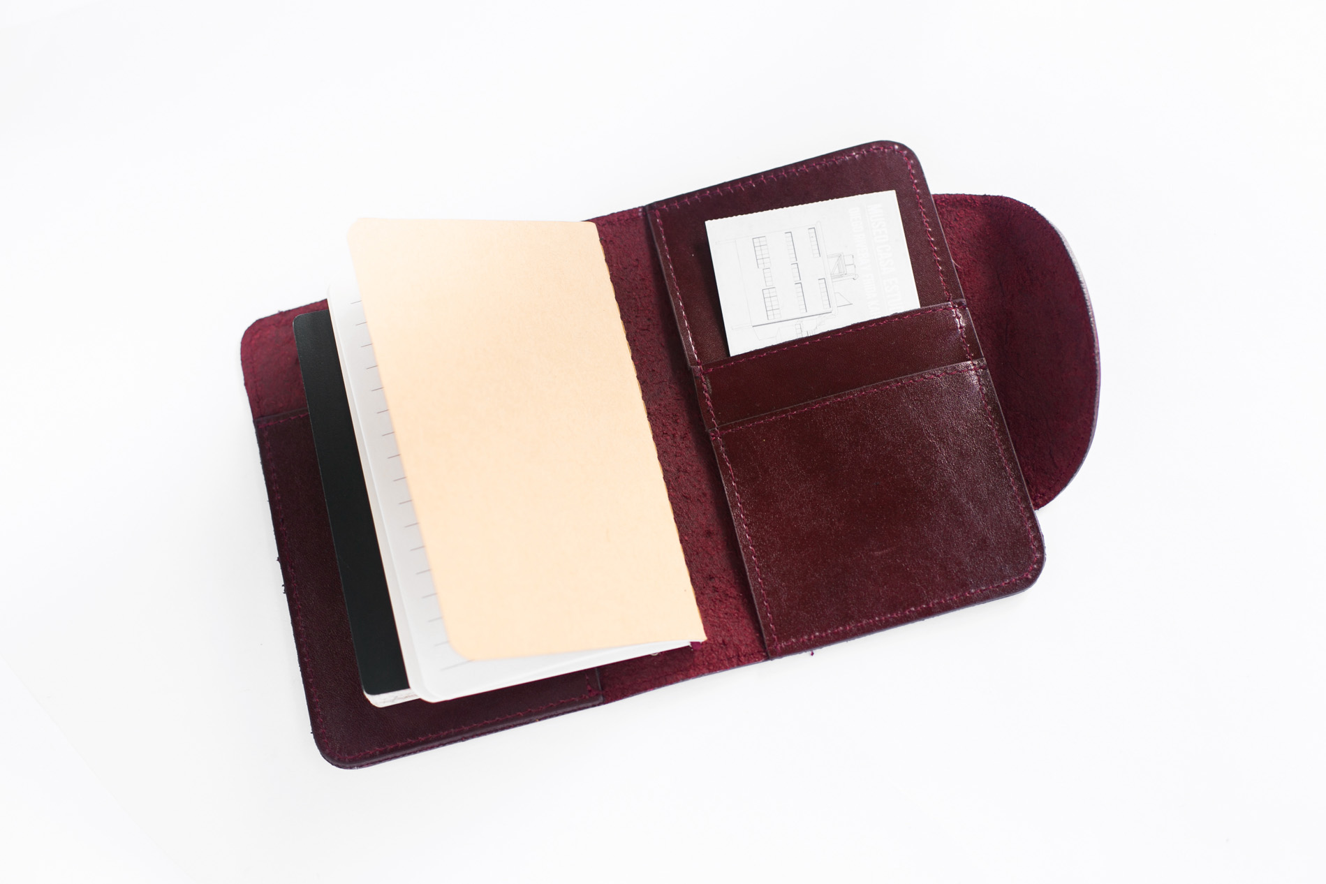 Portapasaportes INDIGO vino Image 4