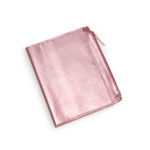 Sobre de piel METÁLICO ROSA   B6
