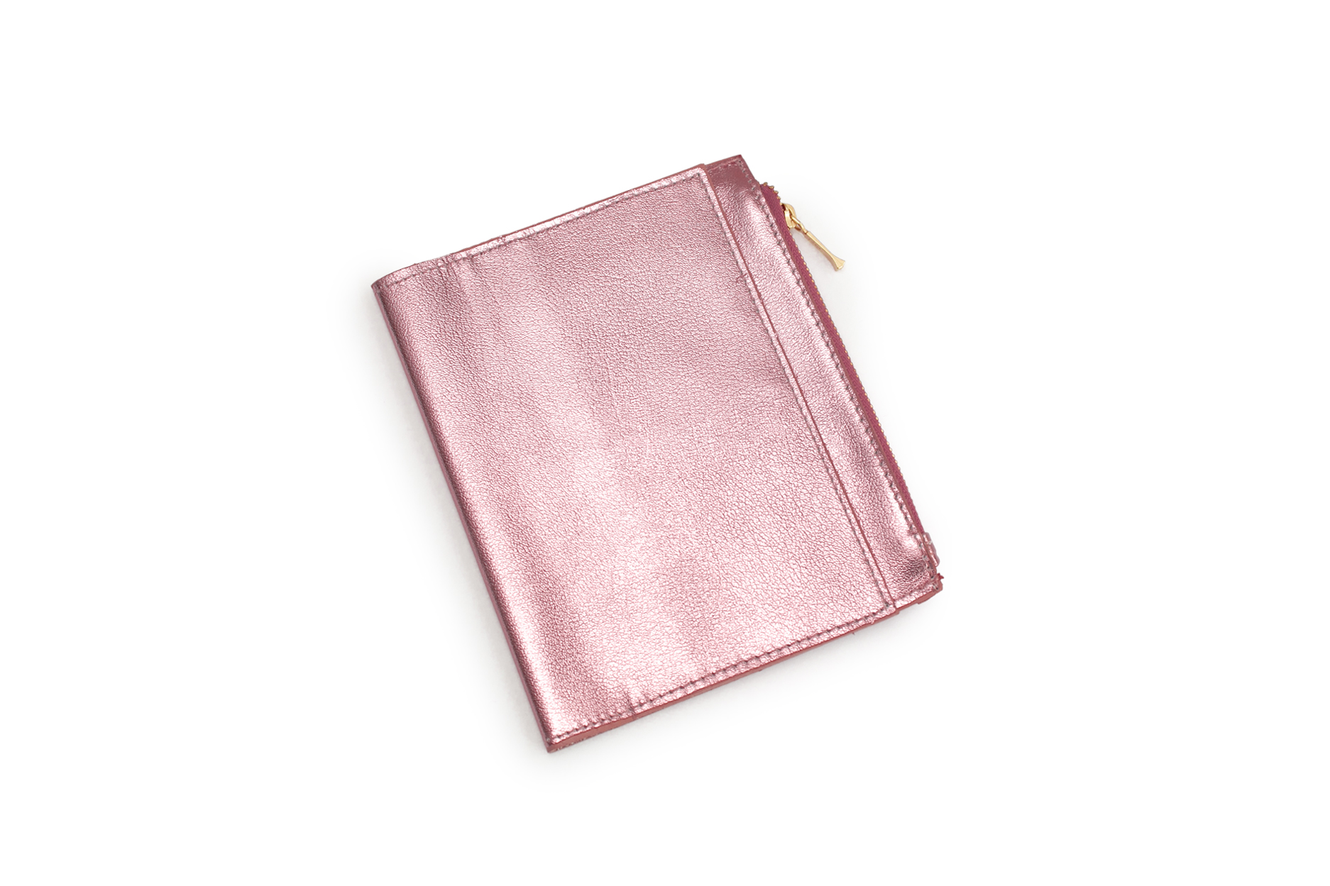 Sobre de piel METÁLICO ROSA B6