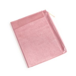 Sobre de piel METÁLICO ROSA   A5